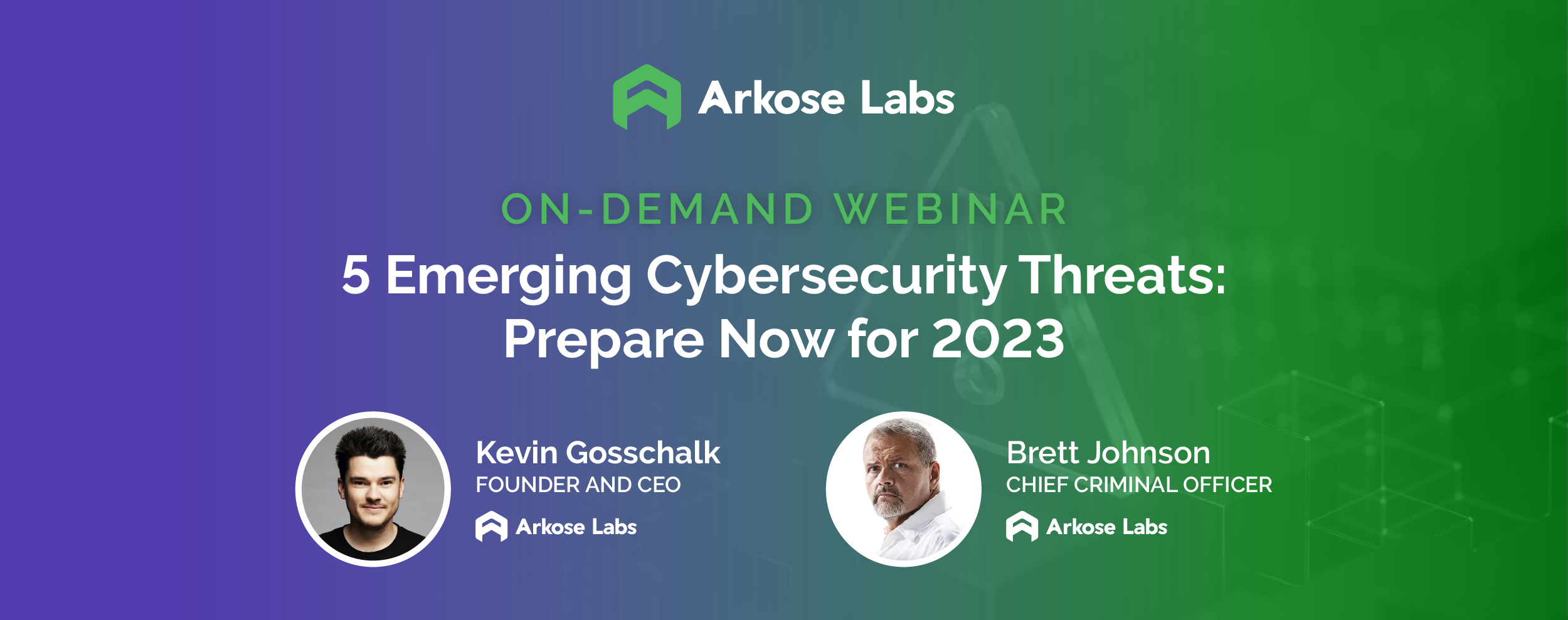 Emerging Cybersecurity Threats in 2023 webinar