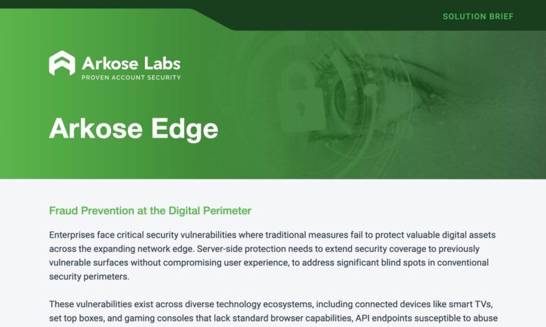 Arkose Edge Solution Brief