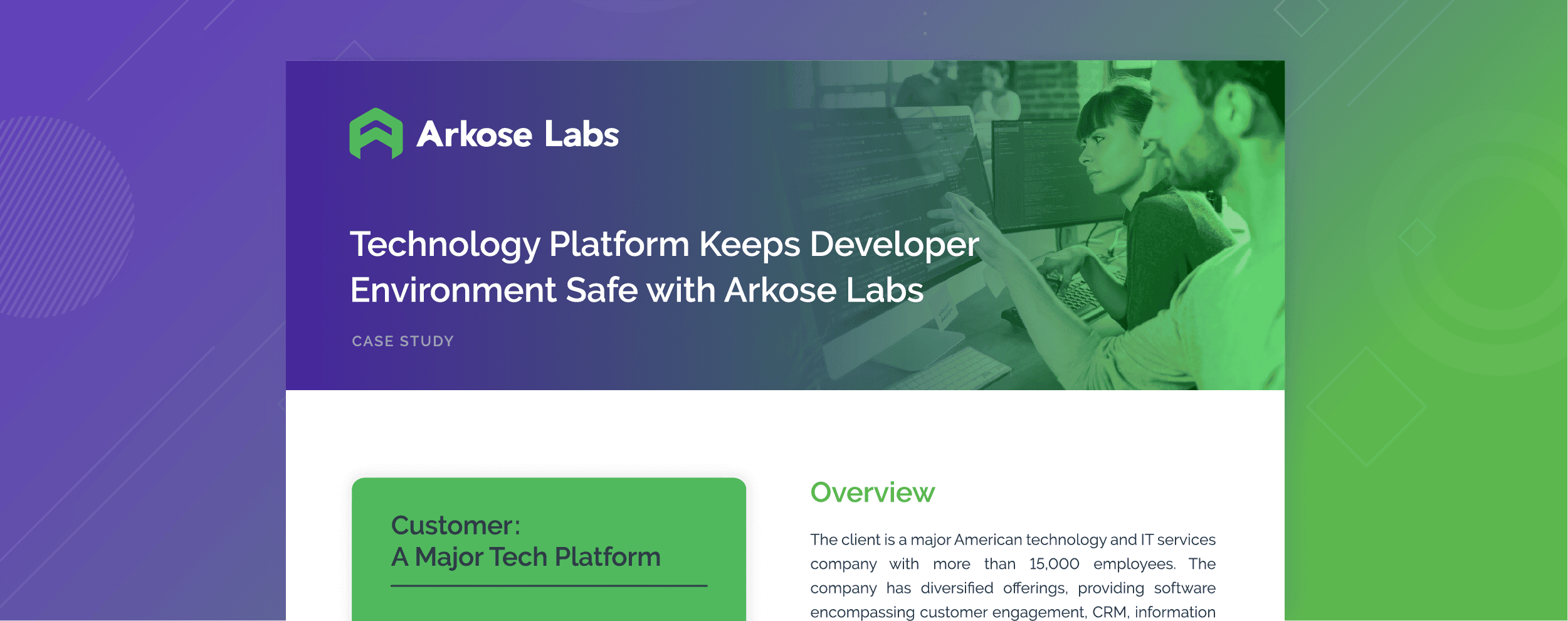 Technology Platform Keeps Developer Environment Safe with Arkose Labs