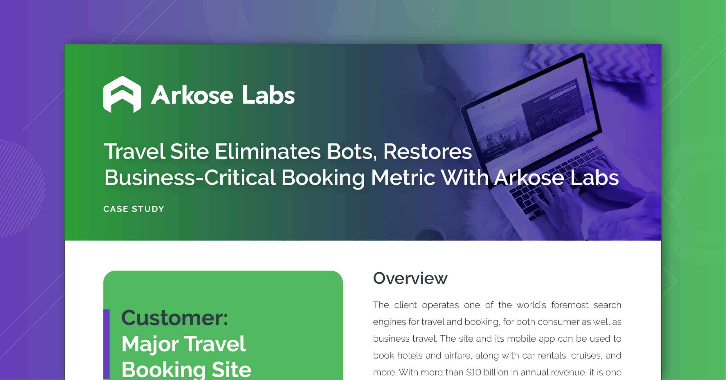 Travel Site Eliminates Bots, Restores Business-Critical Booking Metric With Arkose Labs