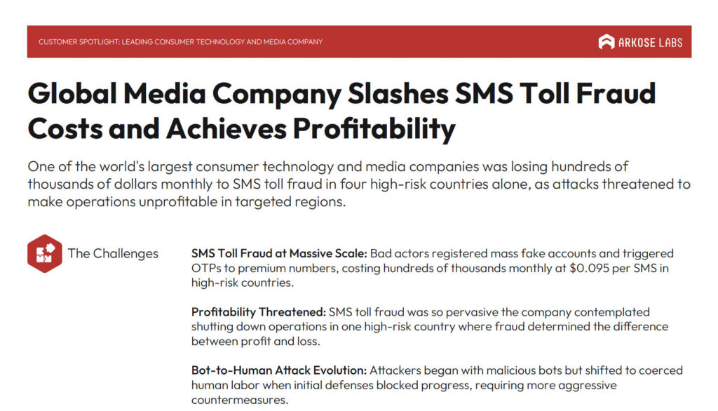 global media company slashes SMS toll fraud costs case study image