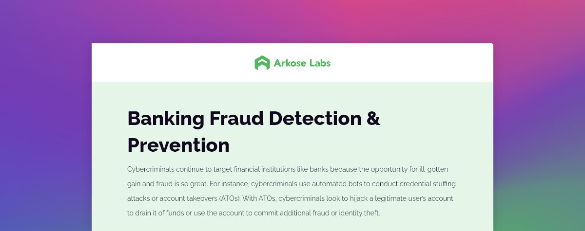 Banking Fraud Detection & Prevention 1-pager