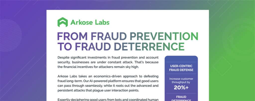 From Fraud Prevention to Fraud Deterrence