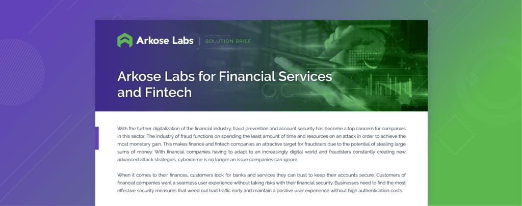 Fight Back Against Fraud – Solution Brief for Financial Services