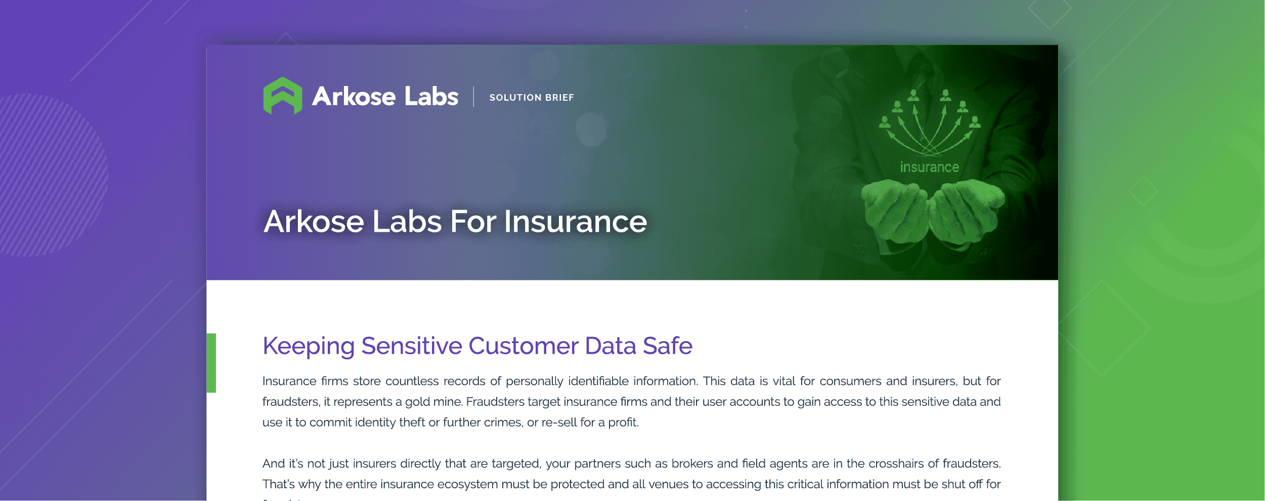 Arkose Labs for Insurance Arkose Labs