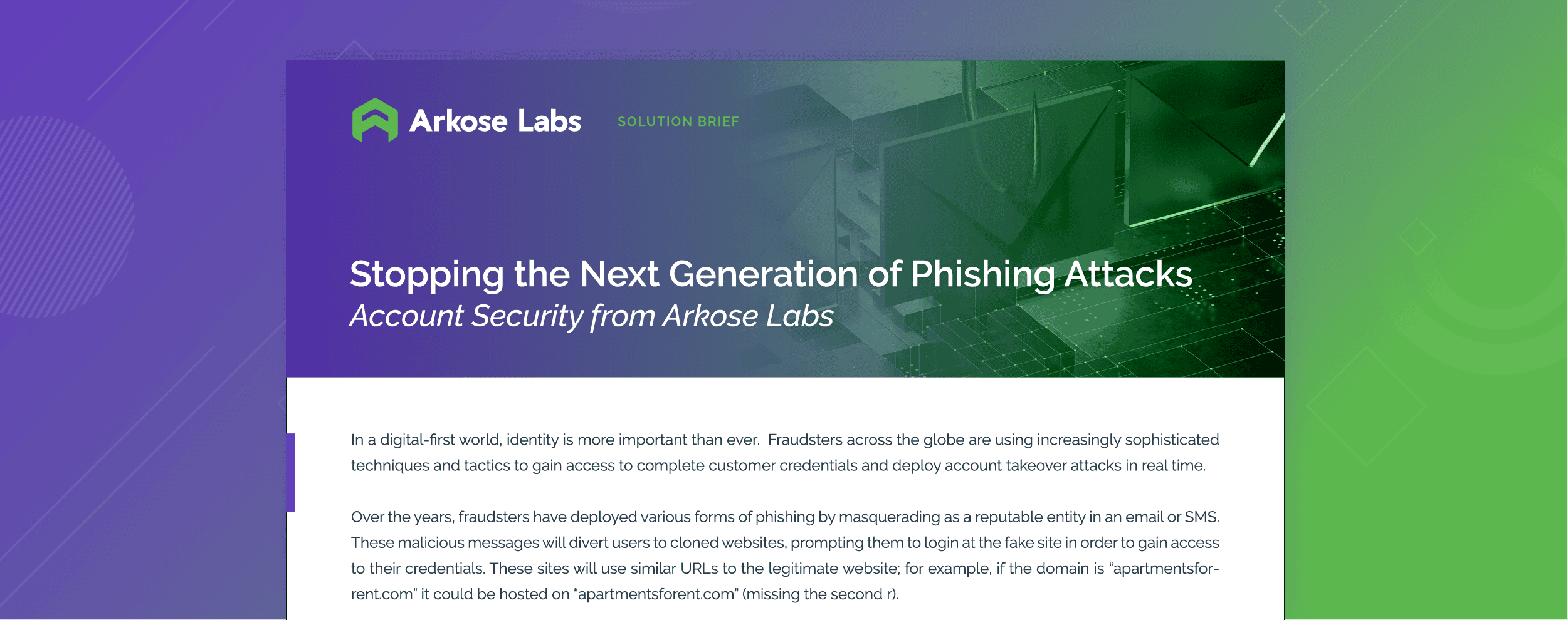 Stopping the Next Generation of Phishing Attacks solution brief