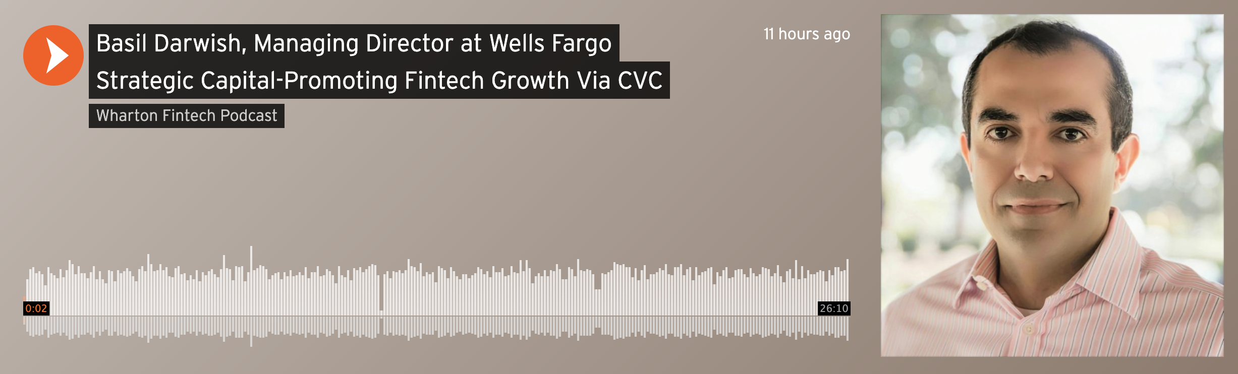 Read more about the article Basil Darwish, Managing Director at Wells Fargo Strategic Capital-Promoting Fintech Growth Via CVC