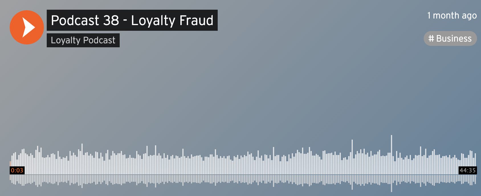 Read more about the article Podcast 38 – Loyalty Fraud