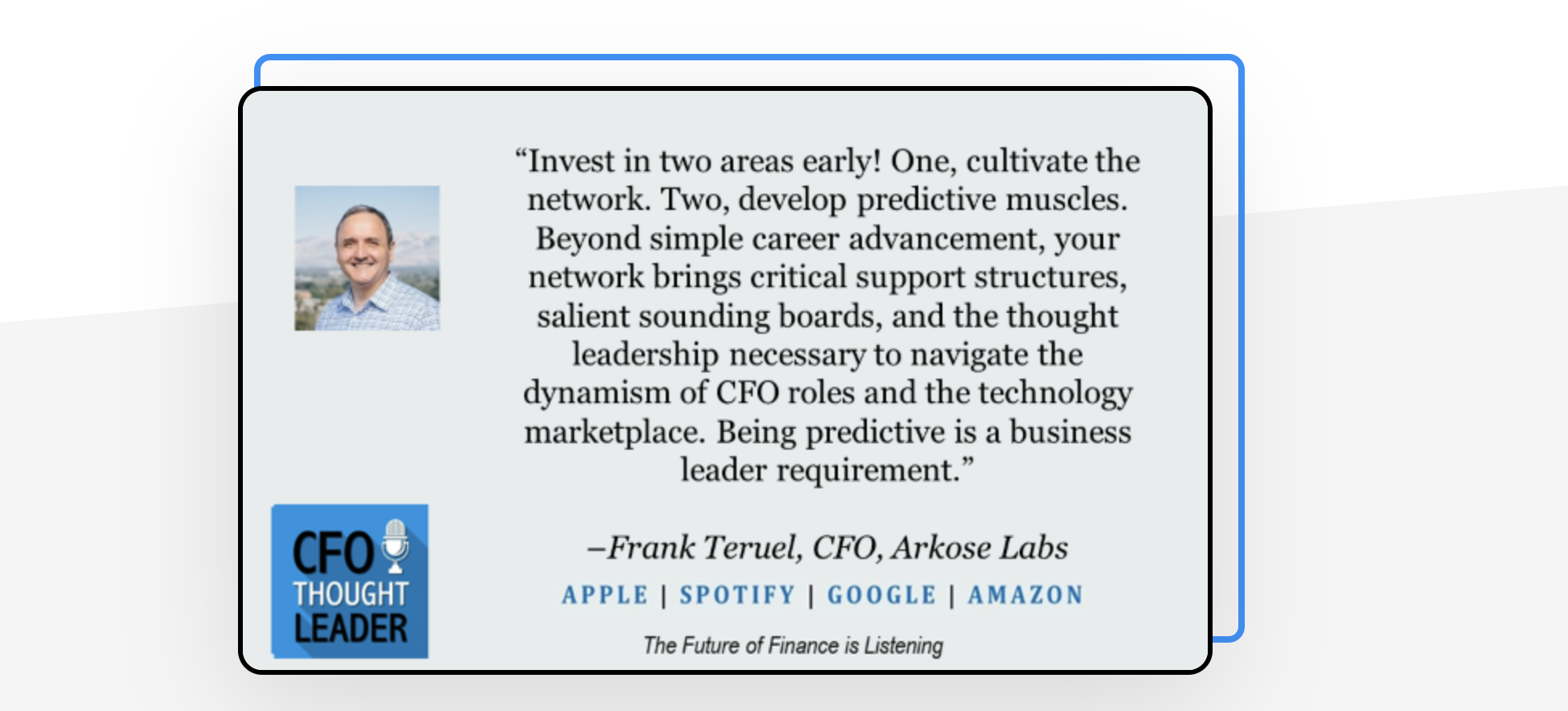 Read more about the article 951: Tomorrow’s Lessons, Today | Frank Teruel, CFO, Arkose Labs
