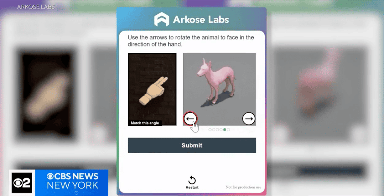 Arkose Labs in a CBS News segment