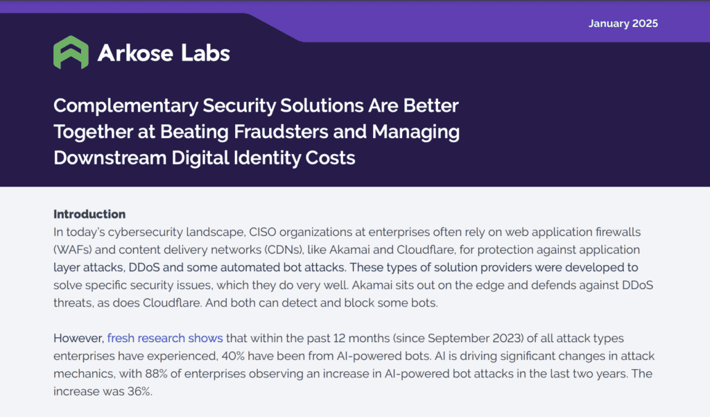 Better Together: Arkose Labs, CDNs & WAFs