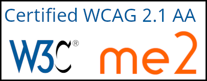 WCAG 2.1 AA Certified me2 Accessibility