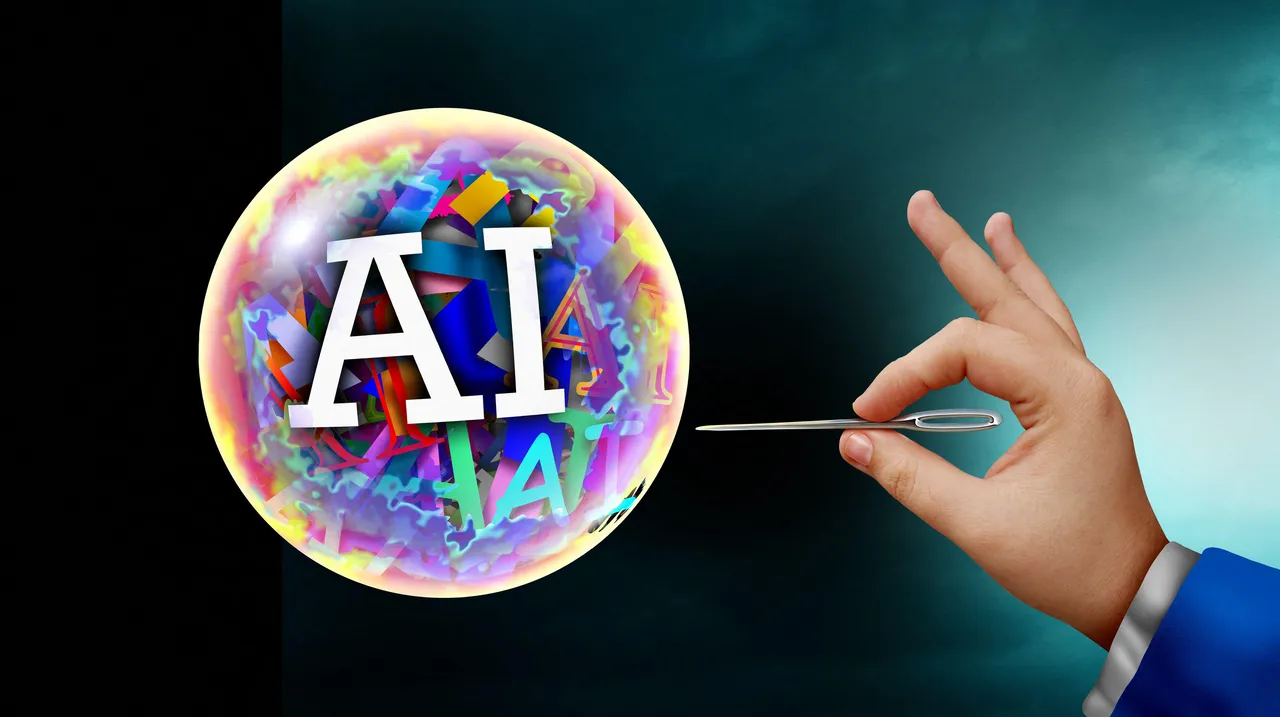 AI bubble image from Dark Reading article