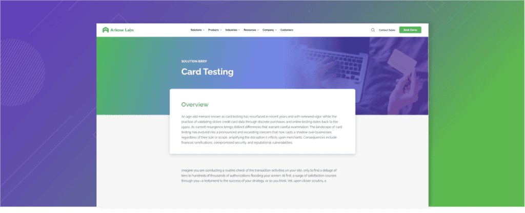Card Testing
