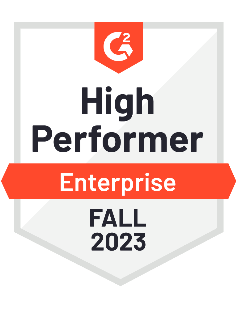 G2 High Performer Enterprise Fall 2023