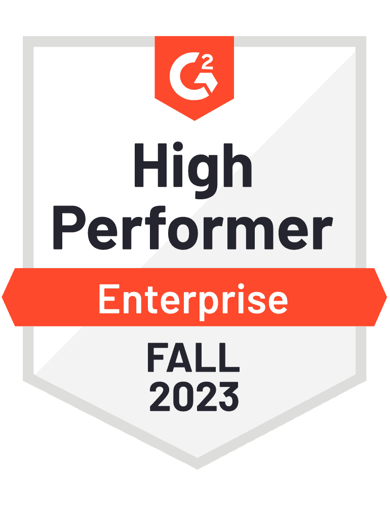 G2 High Performer Enterprise Fall 2023