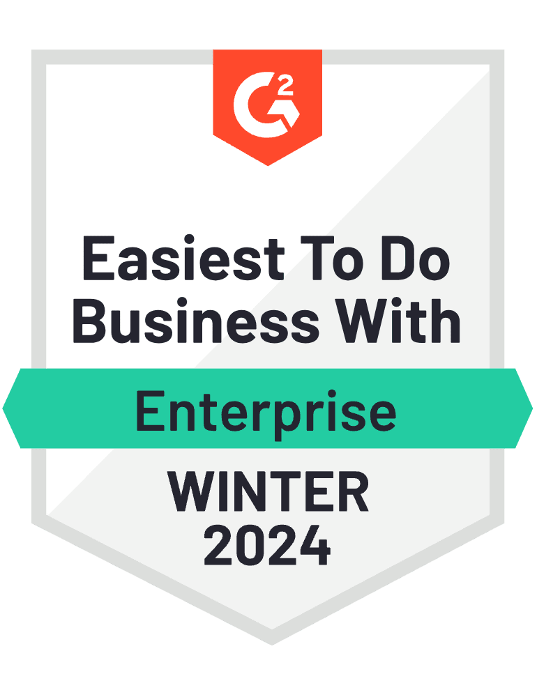 G2 Easiest To Do Business With Enterprise 2024